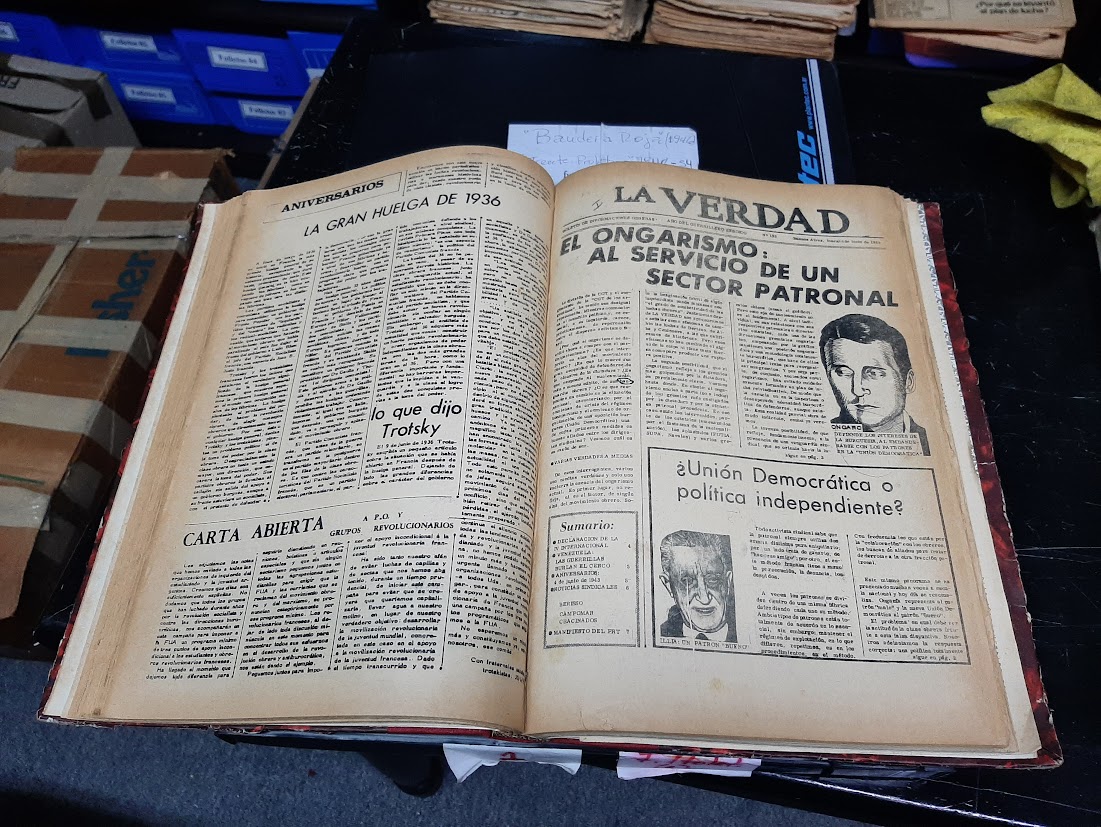 Periódico histórico abierto, parte del material donado al CEHTI